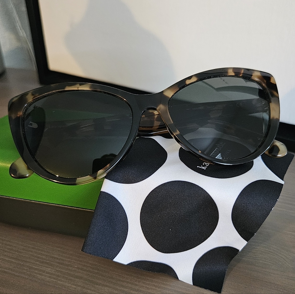 Kate Spade Cat Eye Tortishell Sunglasses - Picture 4 of 8